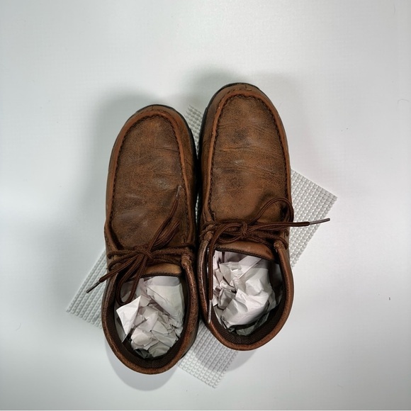 Twisted X Comfort Leather Moc Toe Chukka Shoes Brown 7.5 main image 9